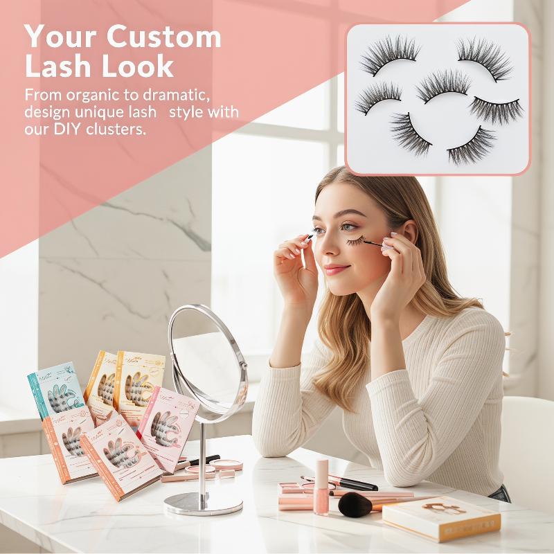 Lash Adhesive Glue - 7 Rows Self-Adhesive Eyelashes No Glue