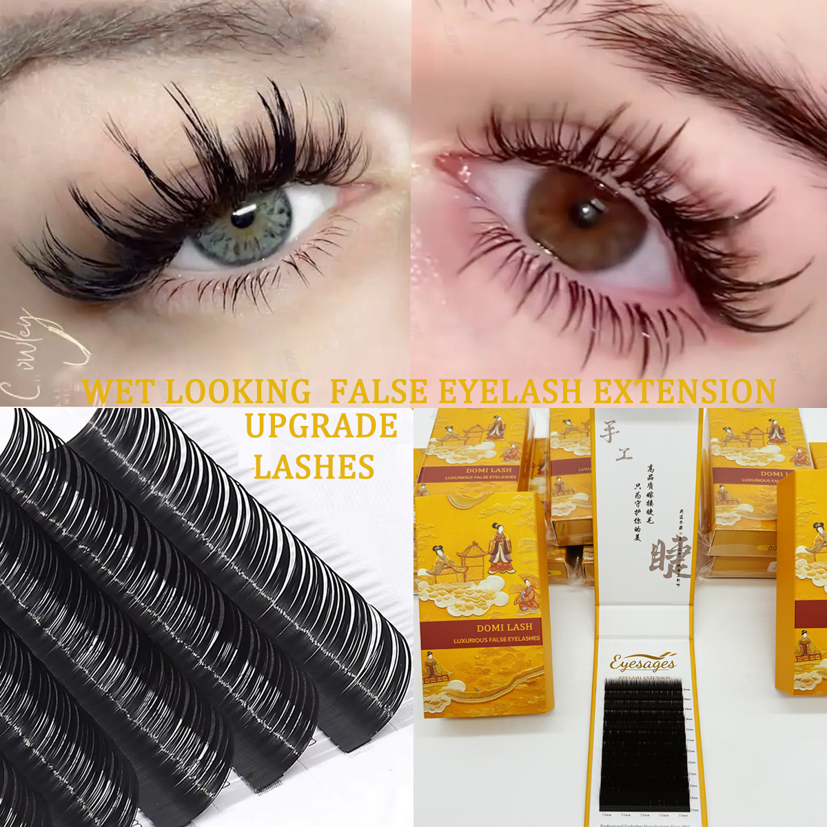 Eyelash Extension Anime - Domi Wet Look A Shape Autumn