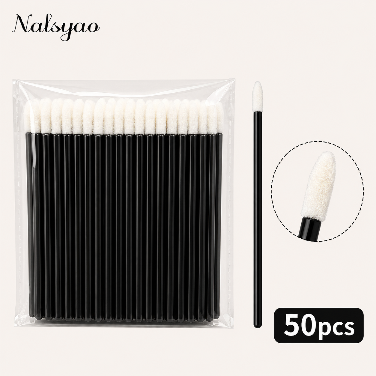 Eyelash Extension Eyeliner - 50/500PCS Disposable Lip Brush Eyelash Extension
