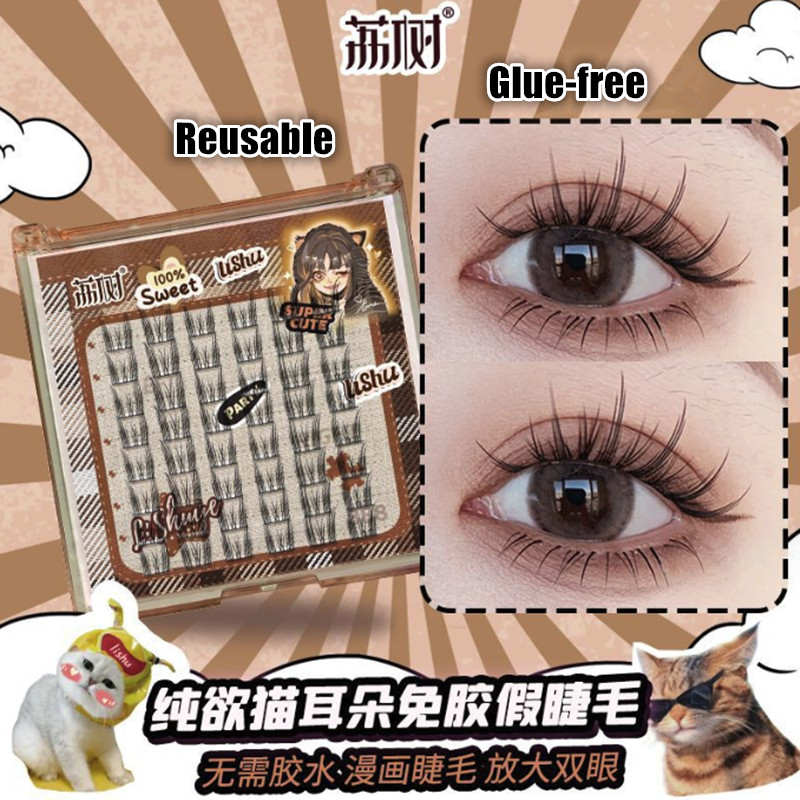 Eyelash Extension Uv Glue - Lishu Glue-free Reusable False Eyelashes Self-adhesive