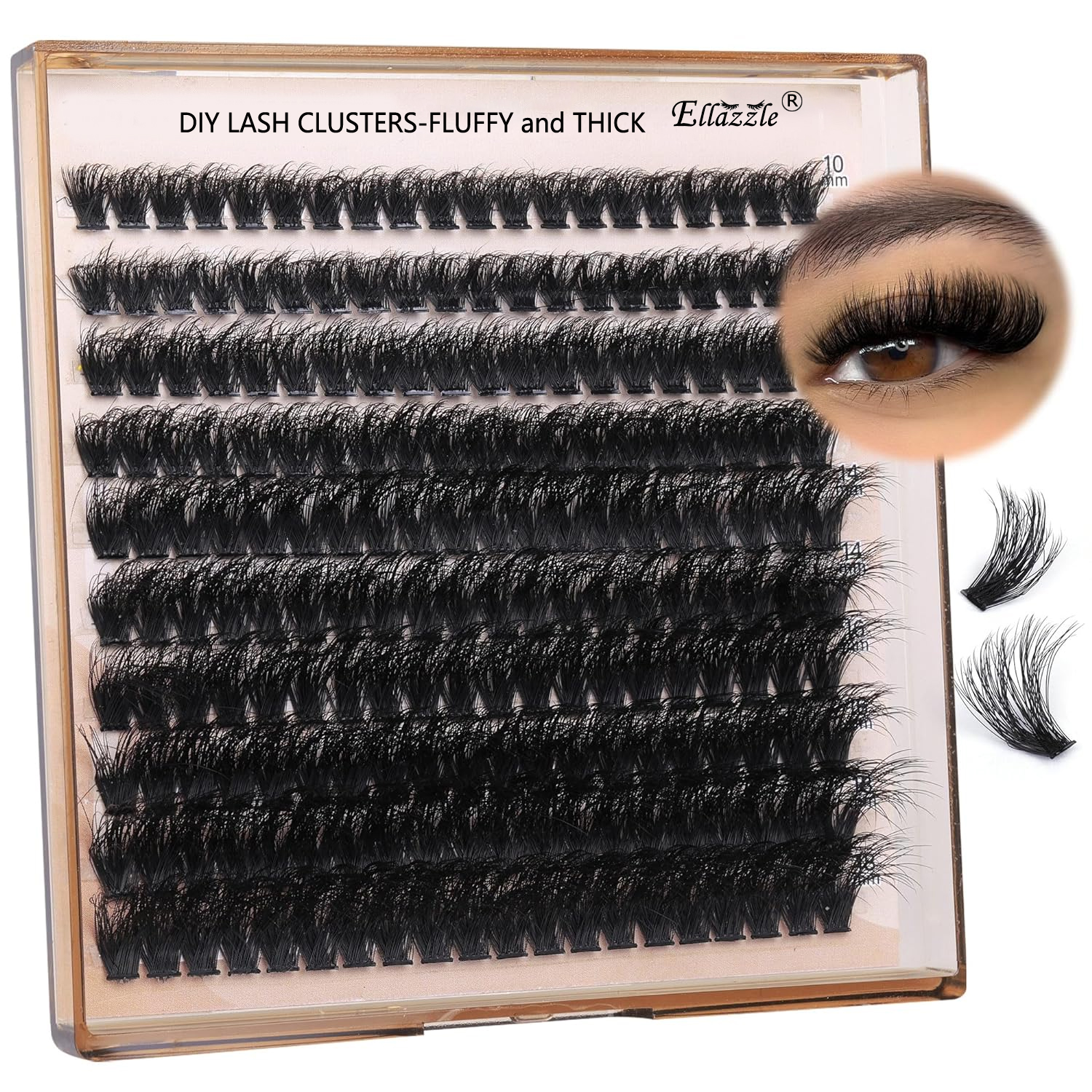 Eyelash Extension Anime - Fluffy Thick Lash Clusters DIY Eyelash