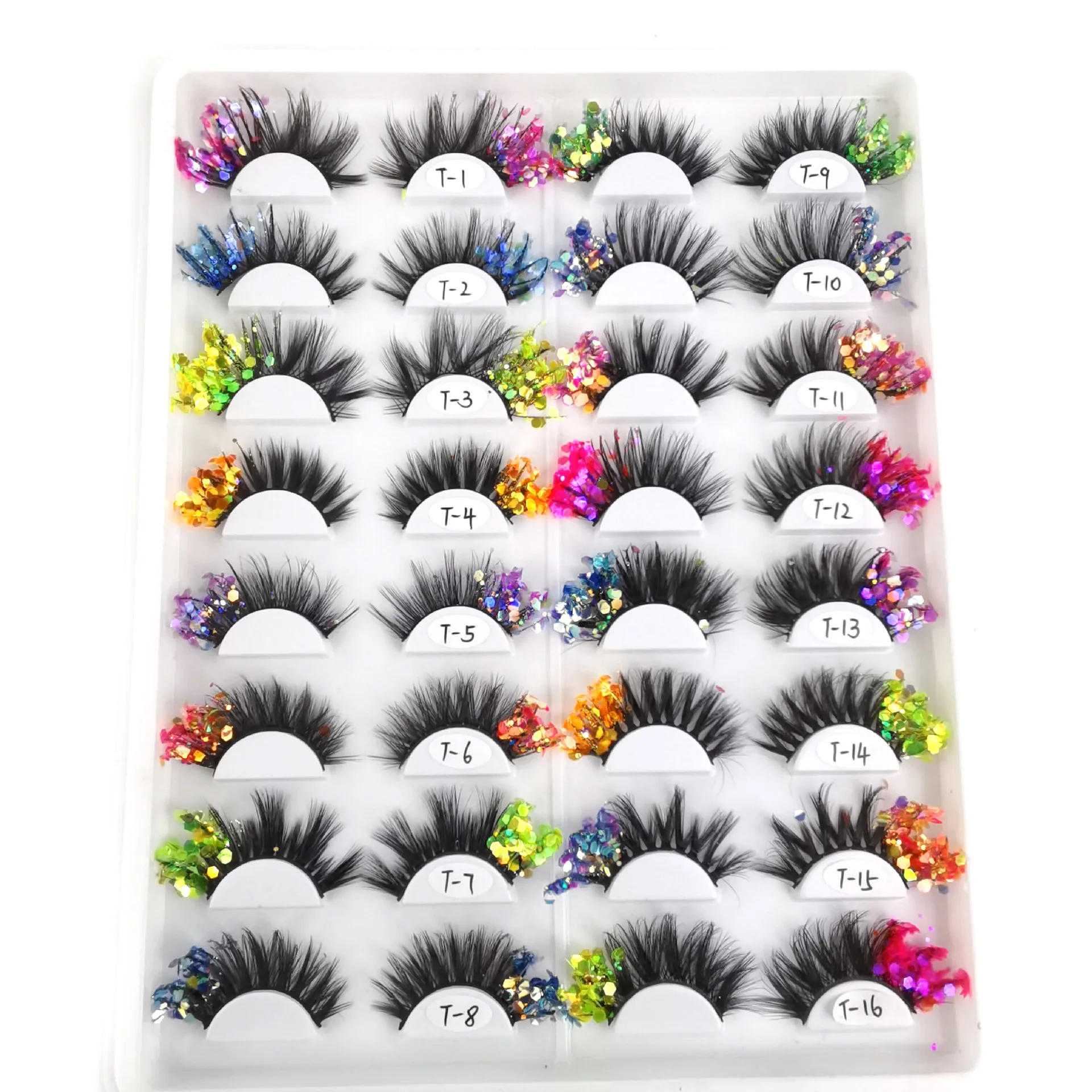 Eyelash Extension Anime - Eye Tail Sequins 3D False Eyelashes