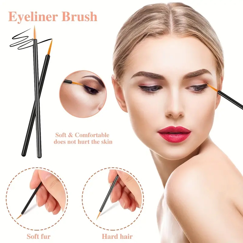 80pcs Professional Makeup Brus - Eyelash Extension Eyeliner のレビューと価格