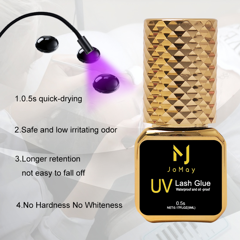 JOMAY 5ml Lashes Adhesive 0.5S - Eyelash Extension Uv Glue のレビューと価格