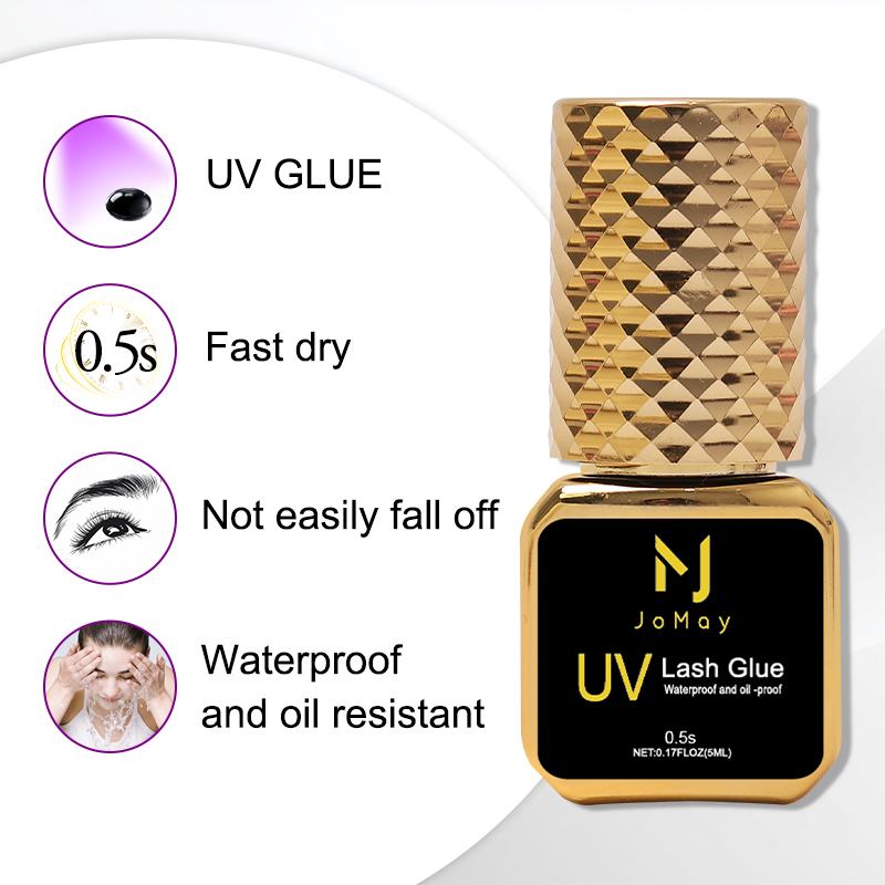 JOMAY 5ml Lashes Adhesive 0.5S - Eyelash Extension Uv Glue のレビューと価格