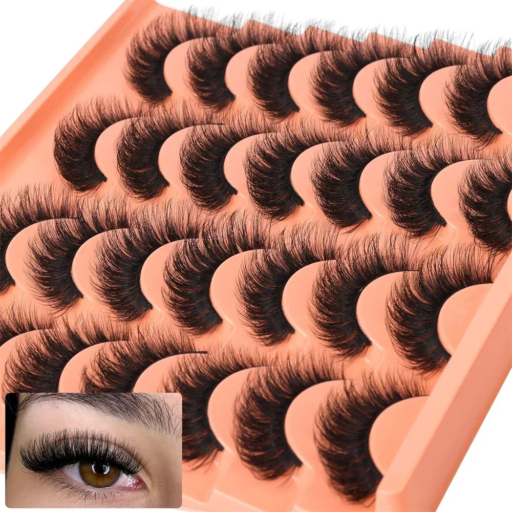 14 Pairs Natural Look Faux Min - Eyelash Extension Volume Cat Eye のレビューと価格