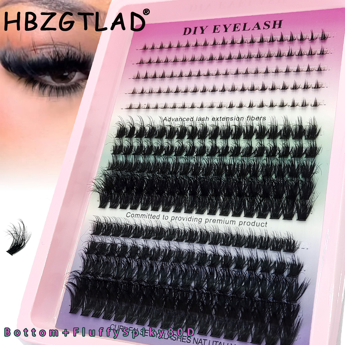New Lash Cluster Lash 100D/80D - Eyelash Extension Anime のレビューと価格