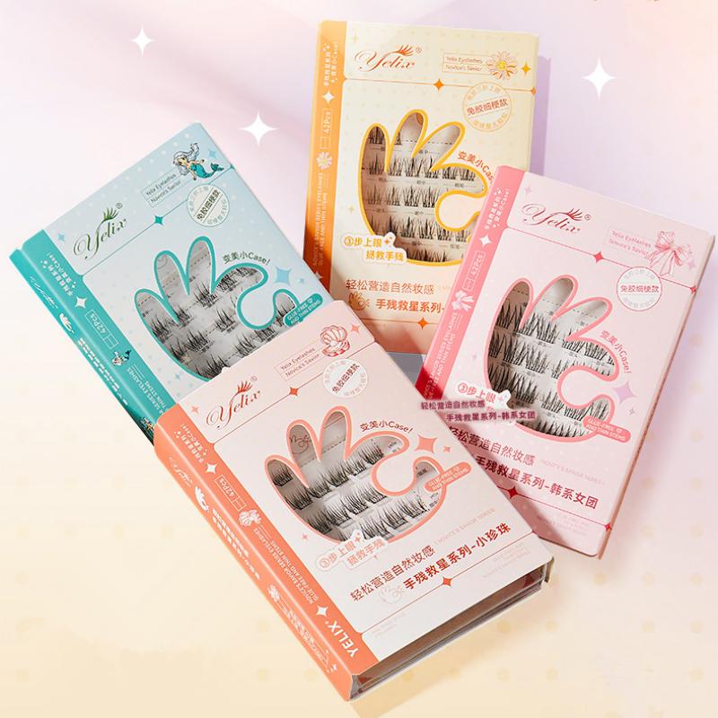 7 Rows Self-Adhesive Eyelashes - Lash Adhesive Glue のレビューと価格