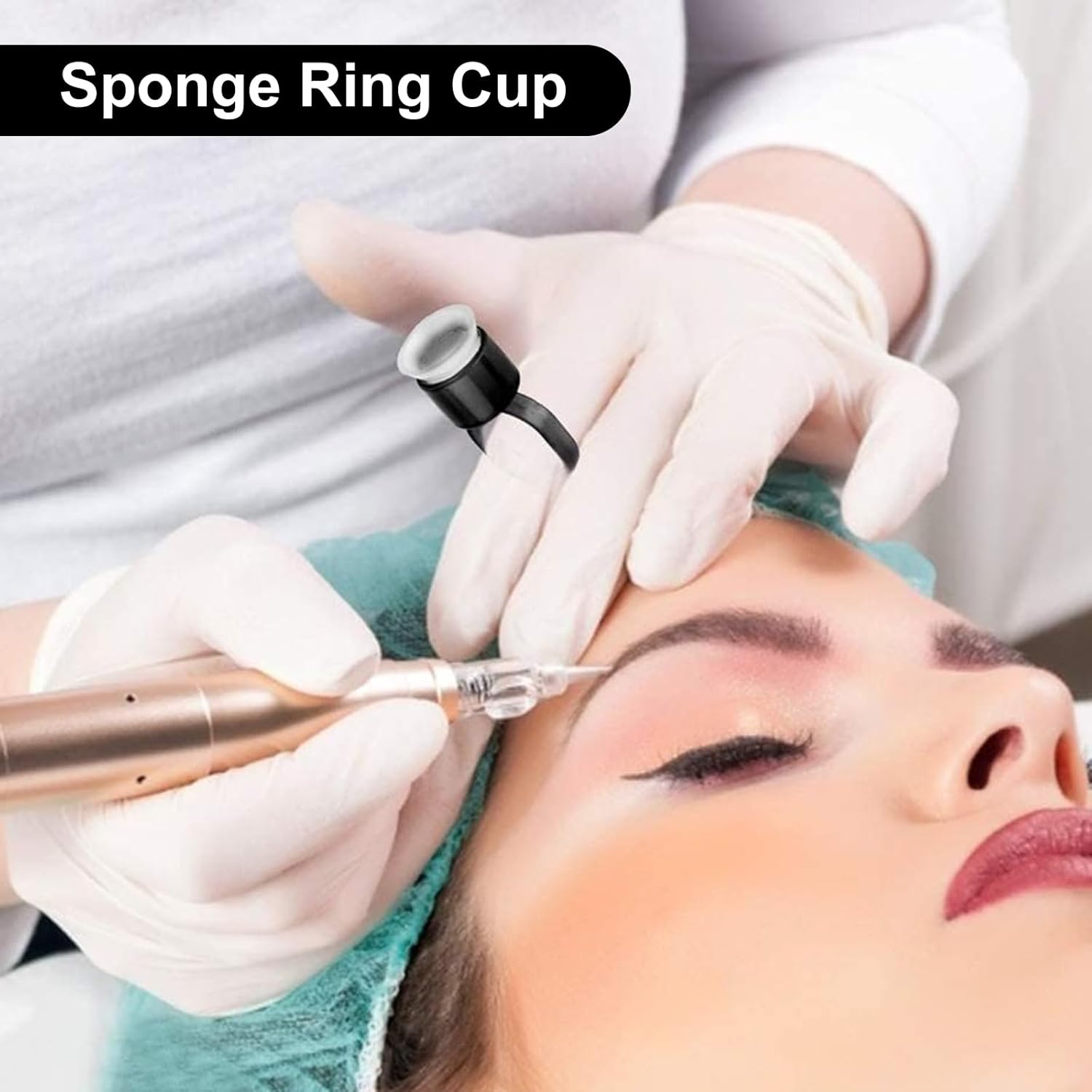50/100PCS Tattoo Ink Ring Cups - Eyelash Extension Permanent のレビューと価格