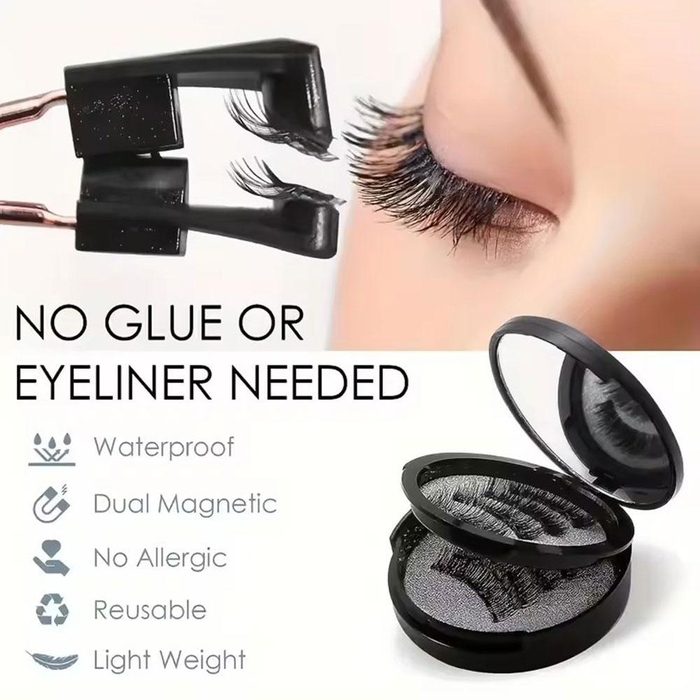 No Glue Magnetic Eyelashes Kit - Eyelash Extension Eyeliner のレビューと価格