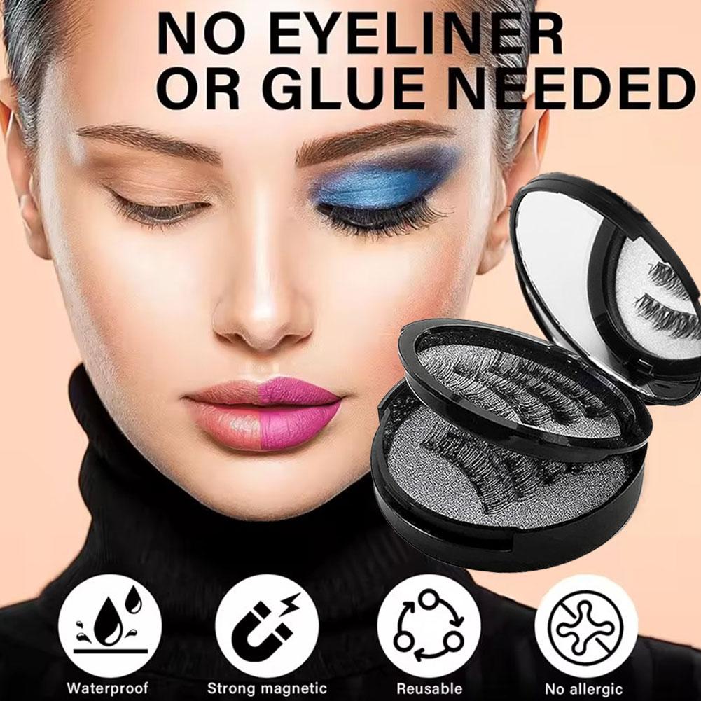 No Glue Magnetic Eyelashes Kit - Eyelash Extension Eyeliner のレビューと価格