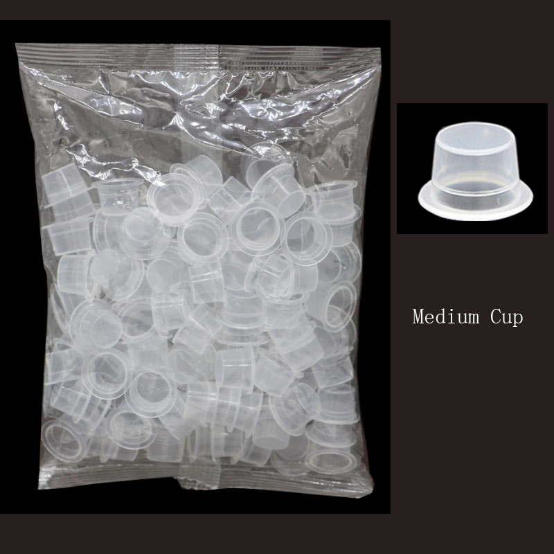 Disposable Tattoo Ink Cups Sma - Eyelash Extension Permanent のレビューと価格