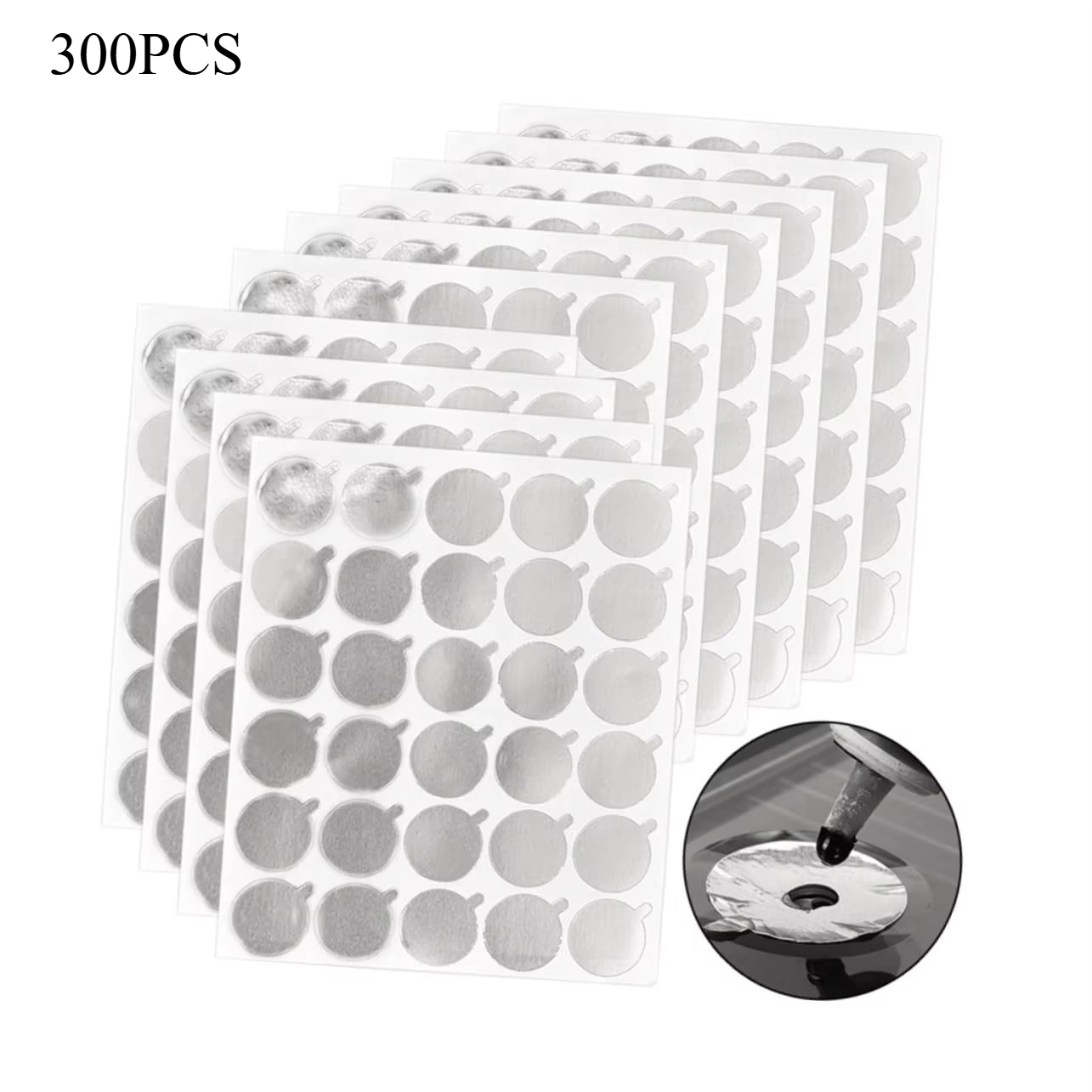 300pcs Foil Sticker Pads(10 Sh - Lash Adhesive Glue のレビューと価格