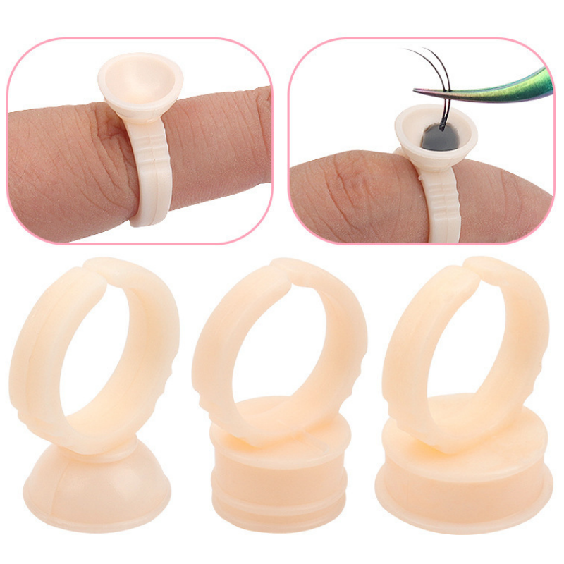 100pcs Disposable Soft Silicon - Eyelash Extension Permanent のレビューと価格