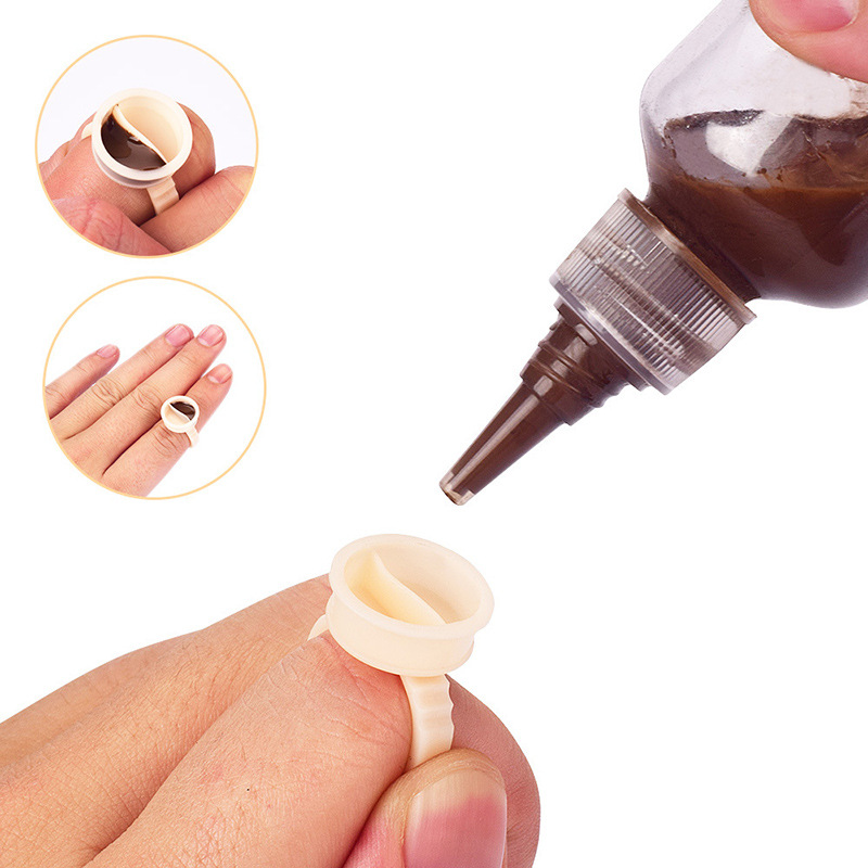 100pcs Disposable Soft Silicon - Eyelash Extension Permanent のレビューと価格