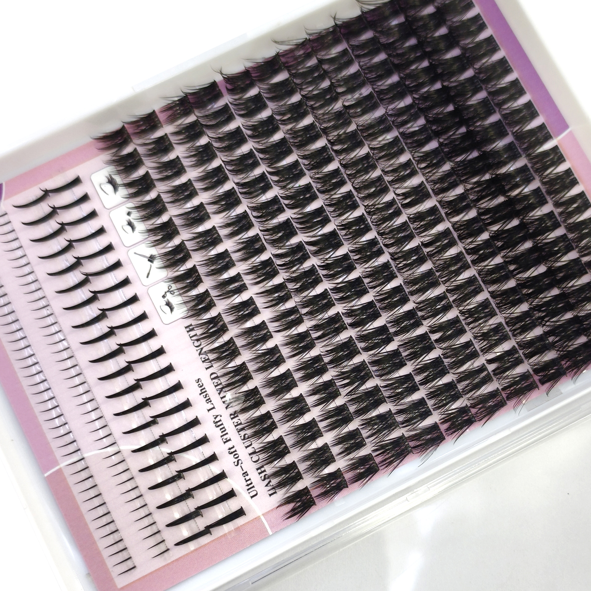 16ROWS Eyelashes Clusters Natu - Eyelash Extension Volume Cat Eye のレビューと価格
