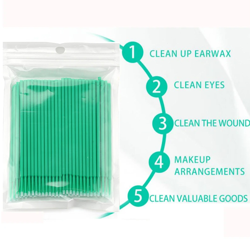 50/100PCS Disposable Micro Bru - Eyelash Extension Eyeliner のレビューと価格