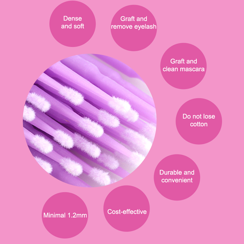 50/100PCS Disposable Micro Bru - Eyelash Extension Eyeliner のレビューと価格
