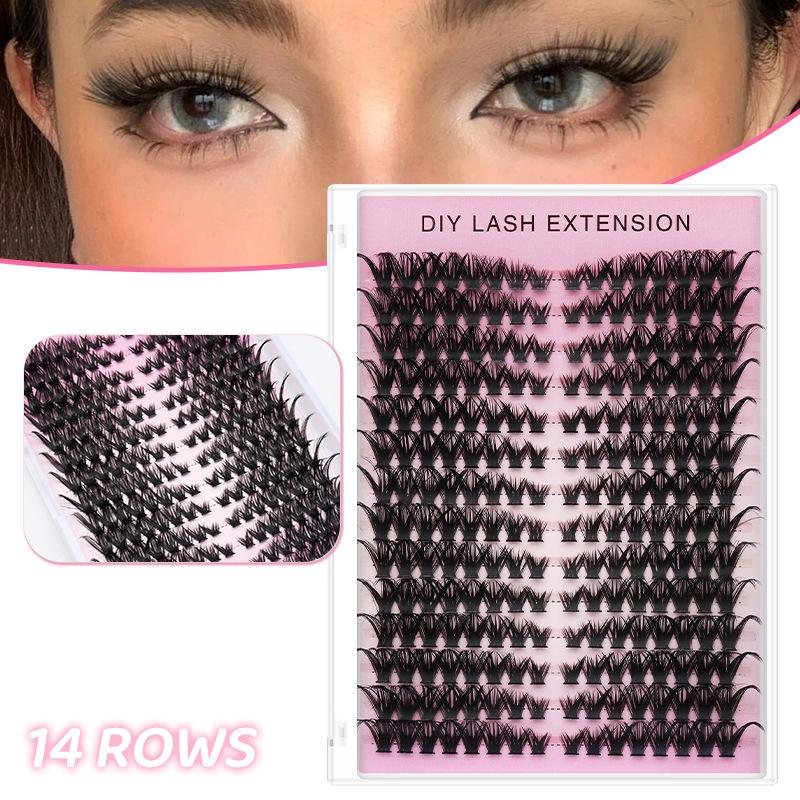 14 Rows Cluster Eyelash Extens - Eyelash Extension Volume のレビューと価格