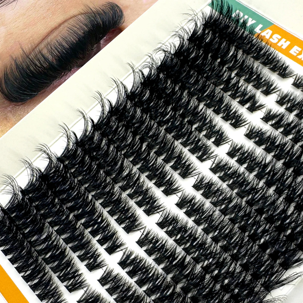 AMSDCN  80D Fluffy Lash Cluste - Eyelash Extension Volume Cat Eye のレビューと価格