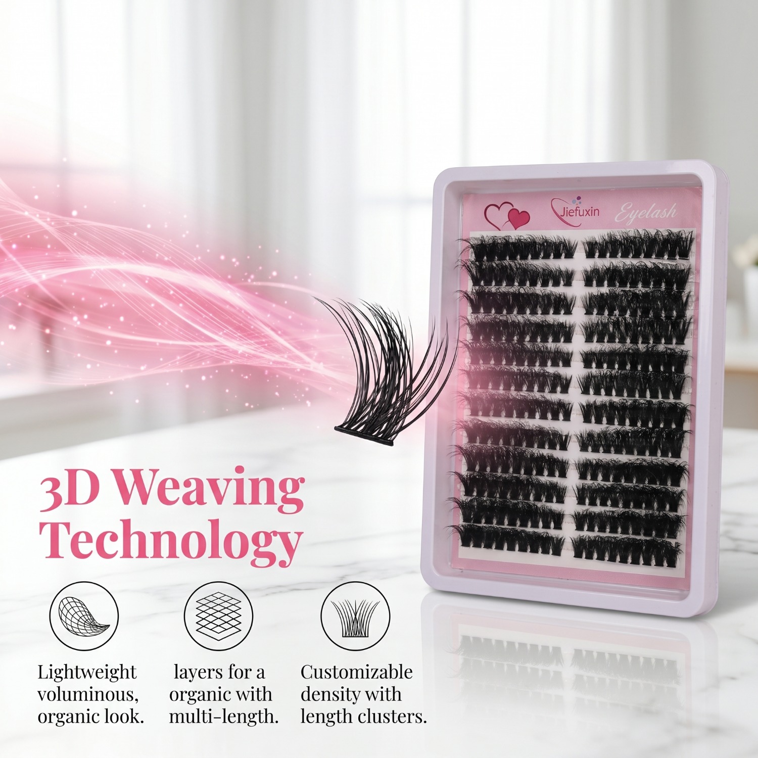 Fluffy Volume Cluster Lashes C - Eyelash Extension Volume Cat Eye のレビューと価格