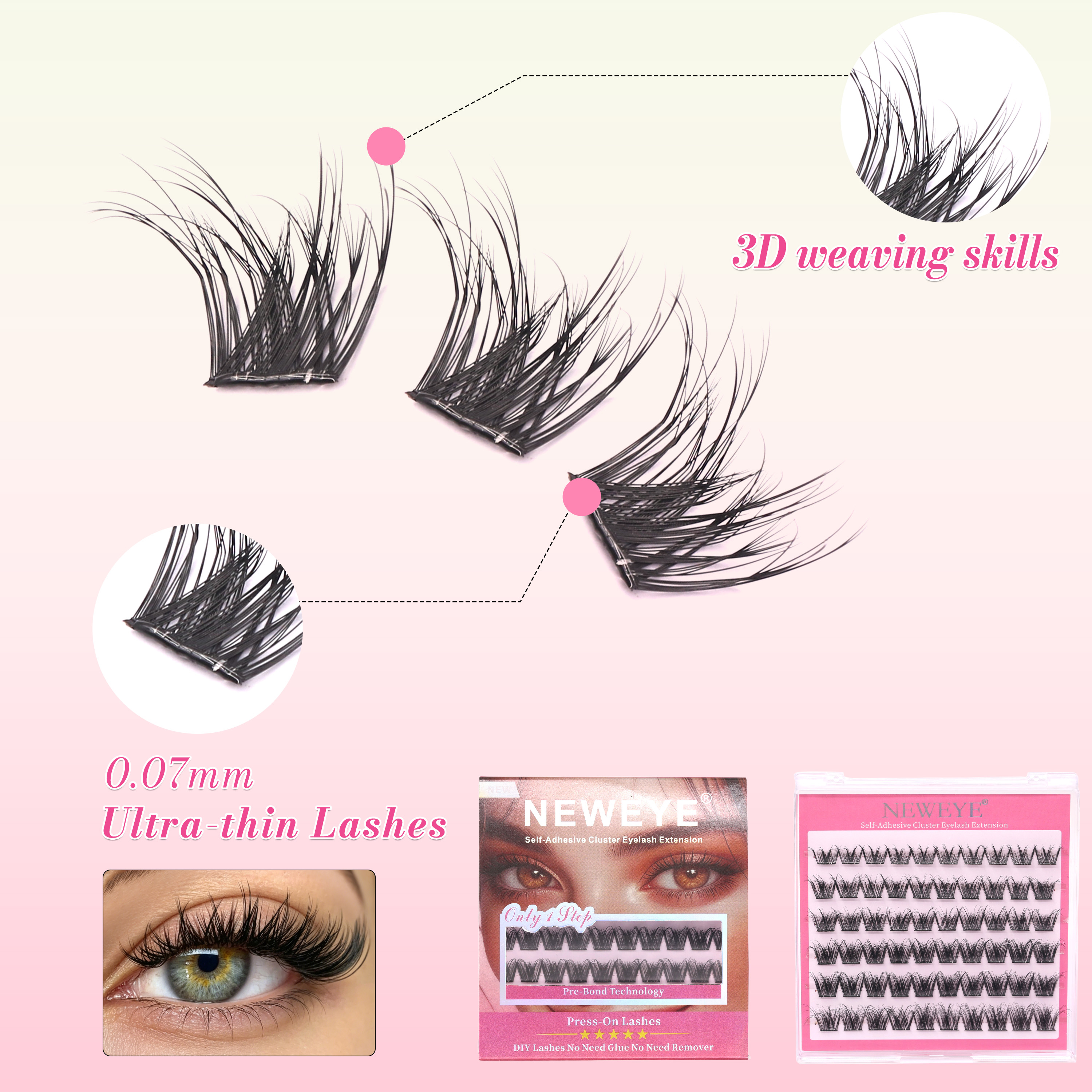 NE Series NE05 New Packing 6Ro - Eyelash Extension No 10 のレビューと価格
