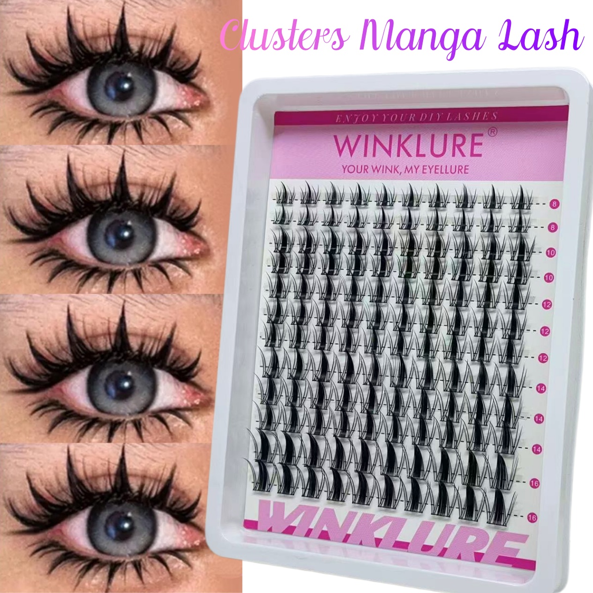 WINKLURE Manga Lash Clusters K - Eyelash Extension Anime のレビューと価格