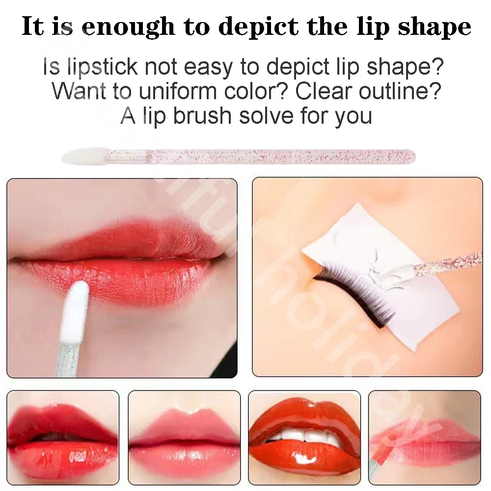 500PCS Disposable Lip Brush Ma - Eyelash Extension Eyeliner のレビューと価格