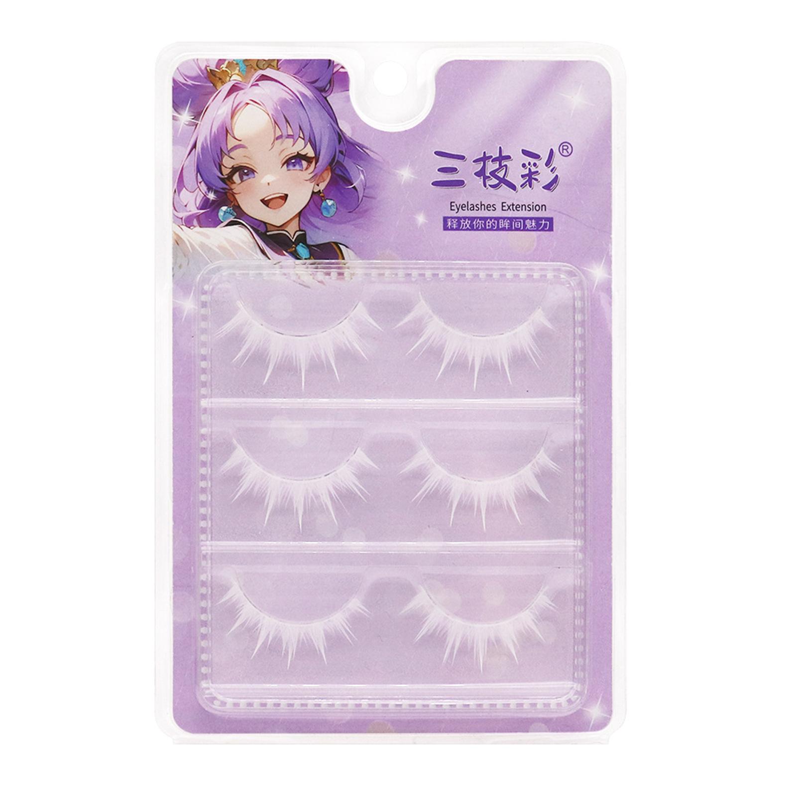 Manga lashes Cosplay White Fal - Eyelash Extension Anime のレビューと価格