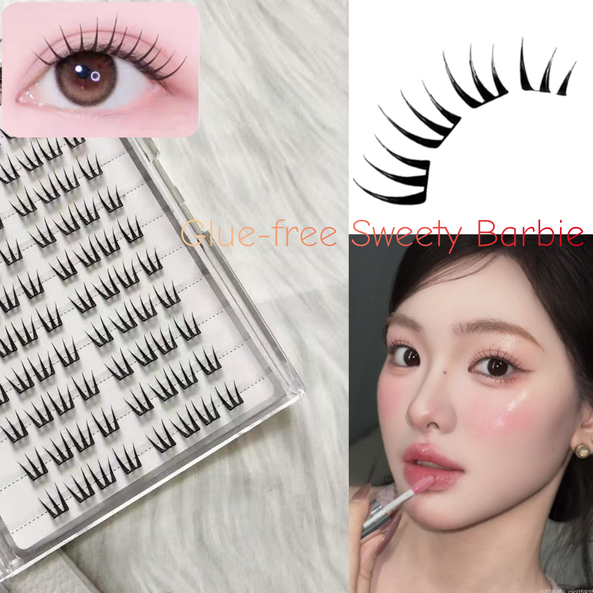 WINKLURE 80 Cluster No-Gule Fa - Eyelash Extension No 10 のレビューと価格
