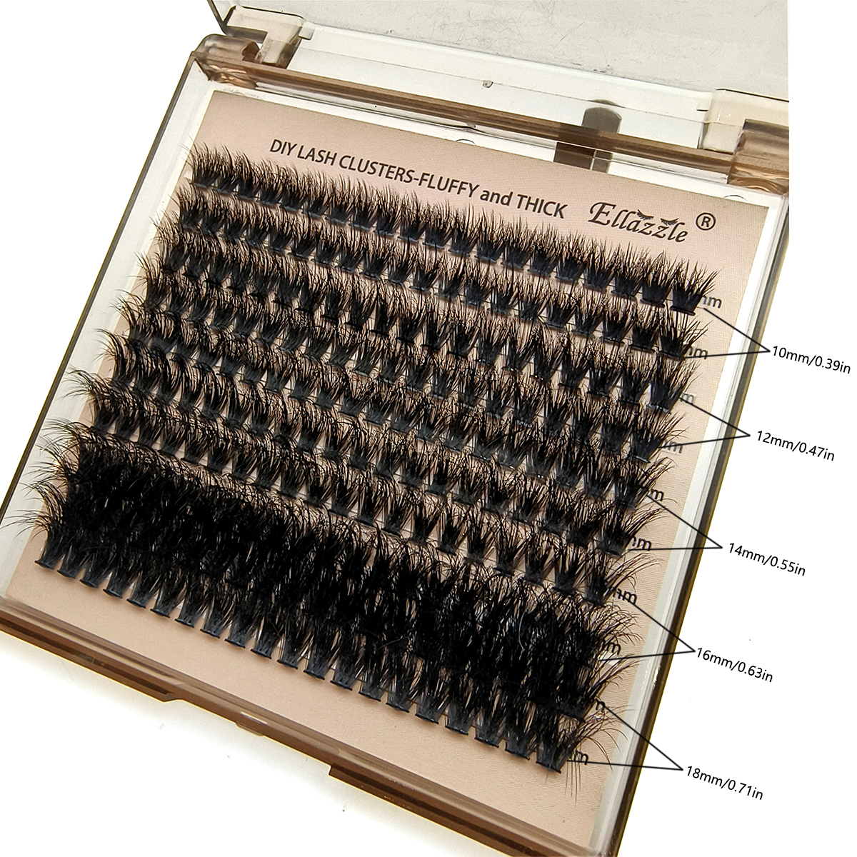 Fluffy Thick Lash Clusters DIY - Eyelash Extension Anime のレビューと価格