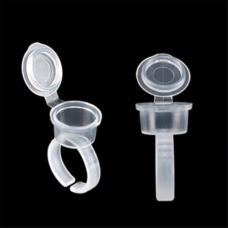 Transparent Tattoo Ink Rings C - Eyelash Extension Permanent のレビューと価格