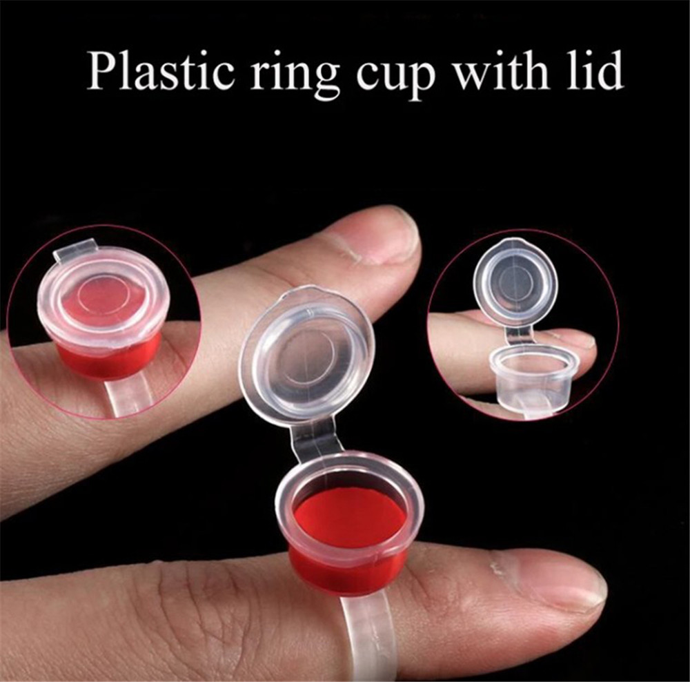 Transparent Tattoo Ink Rings C - Eyelash Extension Permanent のレビューと価格