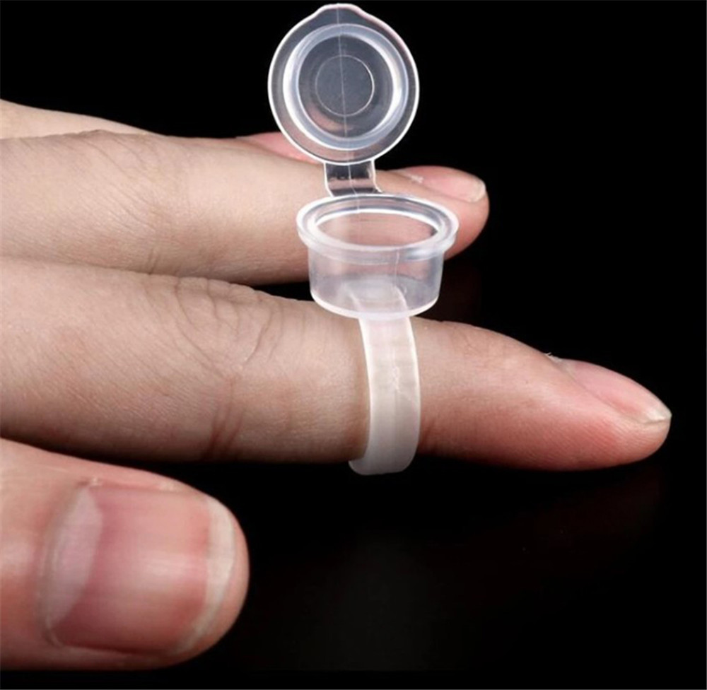 Transparent Tattoo Ink Rings C - Eyelash Extension Permanent のレビューと価格