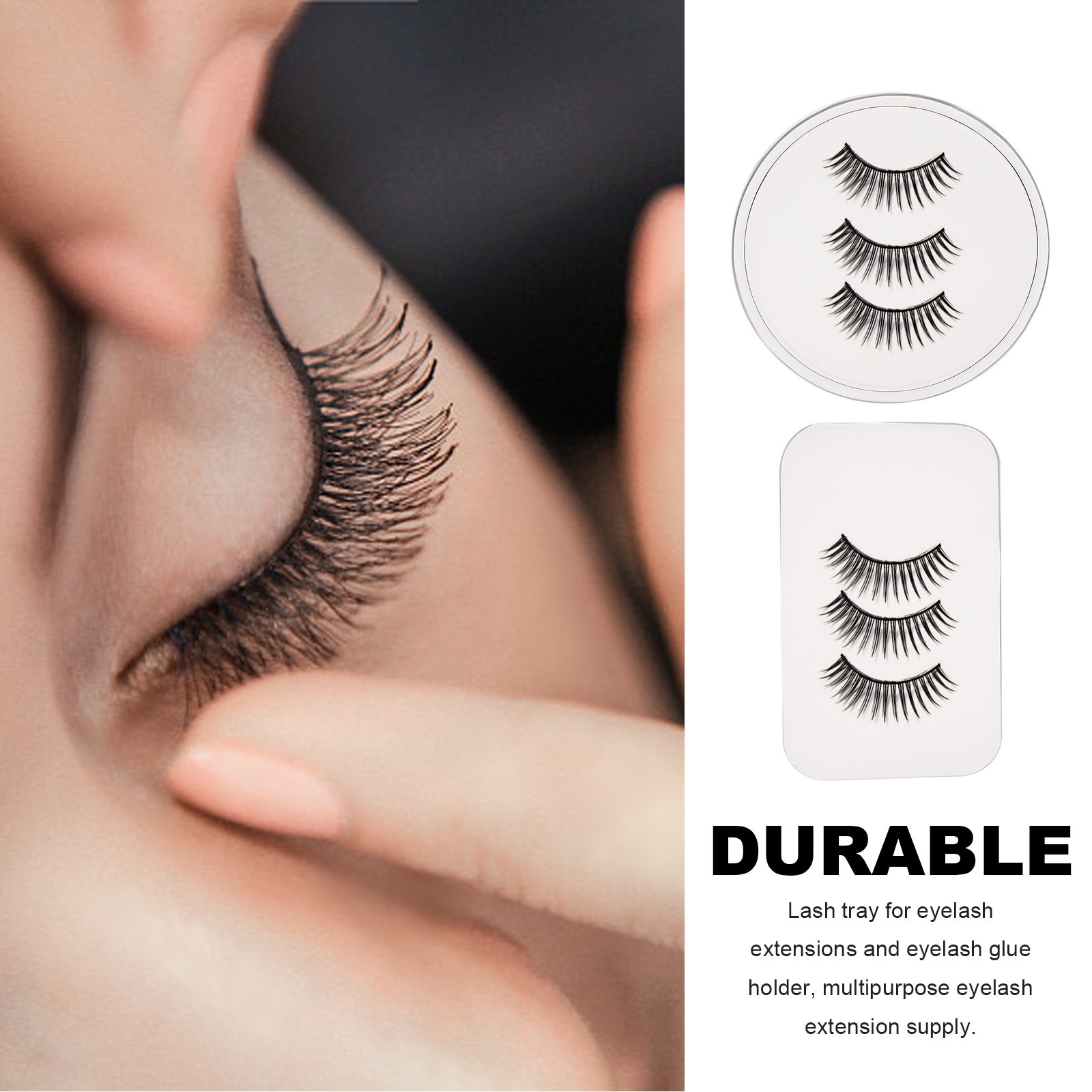 4Pcs False Eyelash Tools Silic - Eyelash Extension Process のレビューと価格