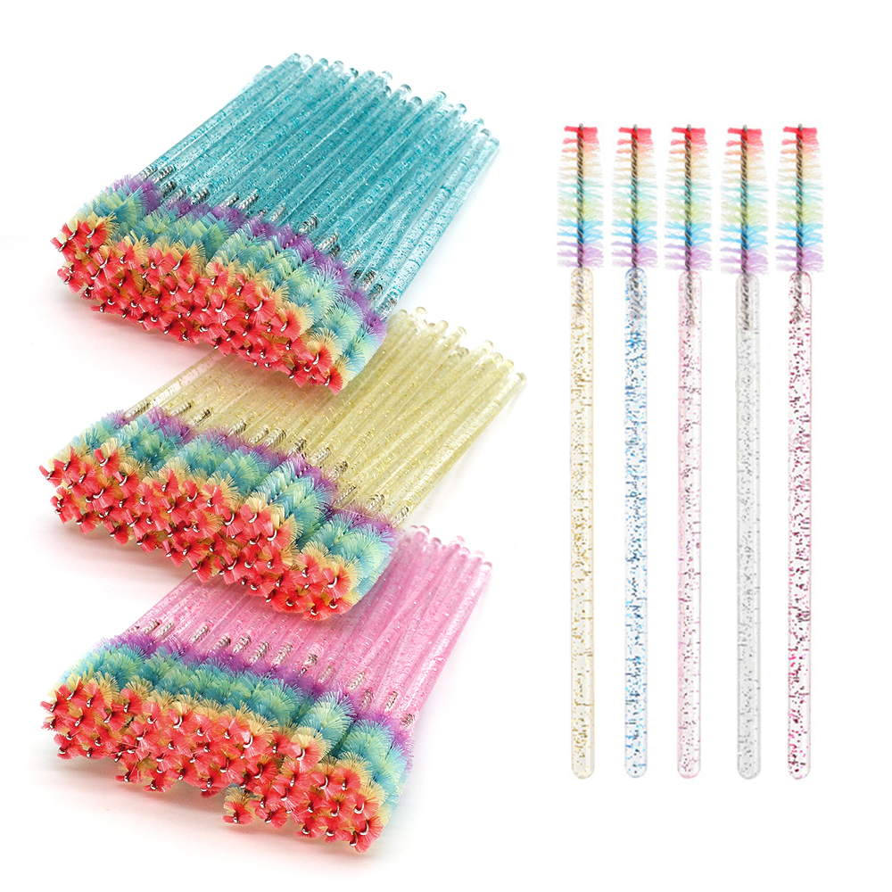 50PCS Rainbow Crystal Eyelash  - Eyelash Extension Repair のレビューと価格