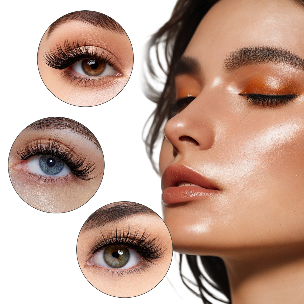 50PCS Rainbow Crystal Eyelash  - Eyelash Extension Repair のレビューと価格