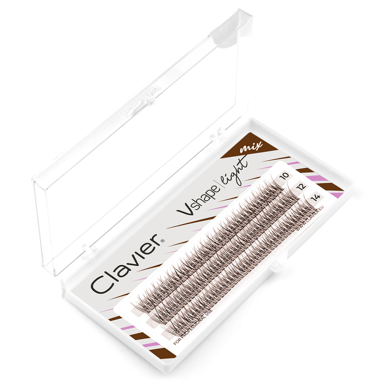 Clavier Brown Vshape Light Clu - Eyelash Extension Anime のレビューと価格