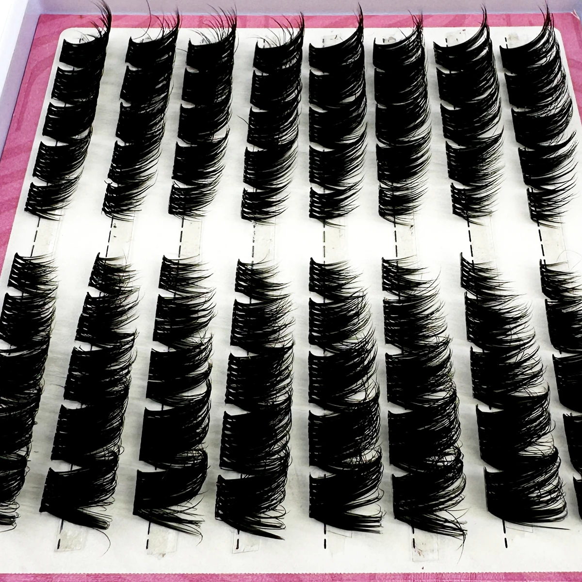 New 80 Cluster Cat Eye  Lashes - Eyelash Extension Volume Cat Eye のレビューと価格
