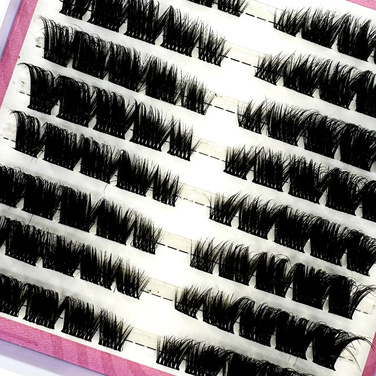 New 80 Cluster Cat Eye  Lashes - Eyelash Extension Volume Cat Eye のレビューと価格