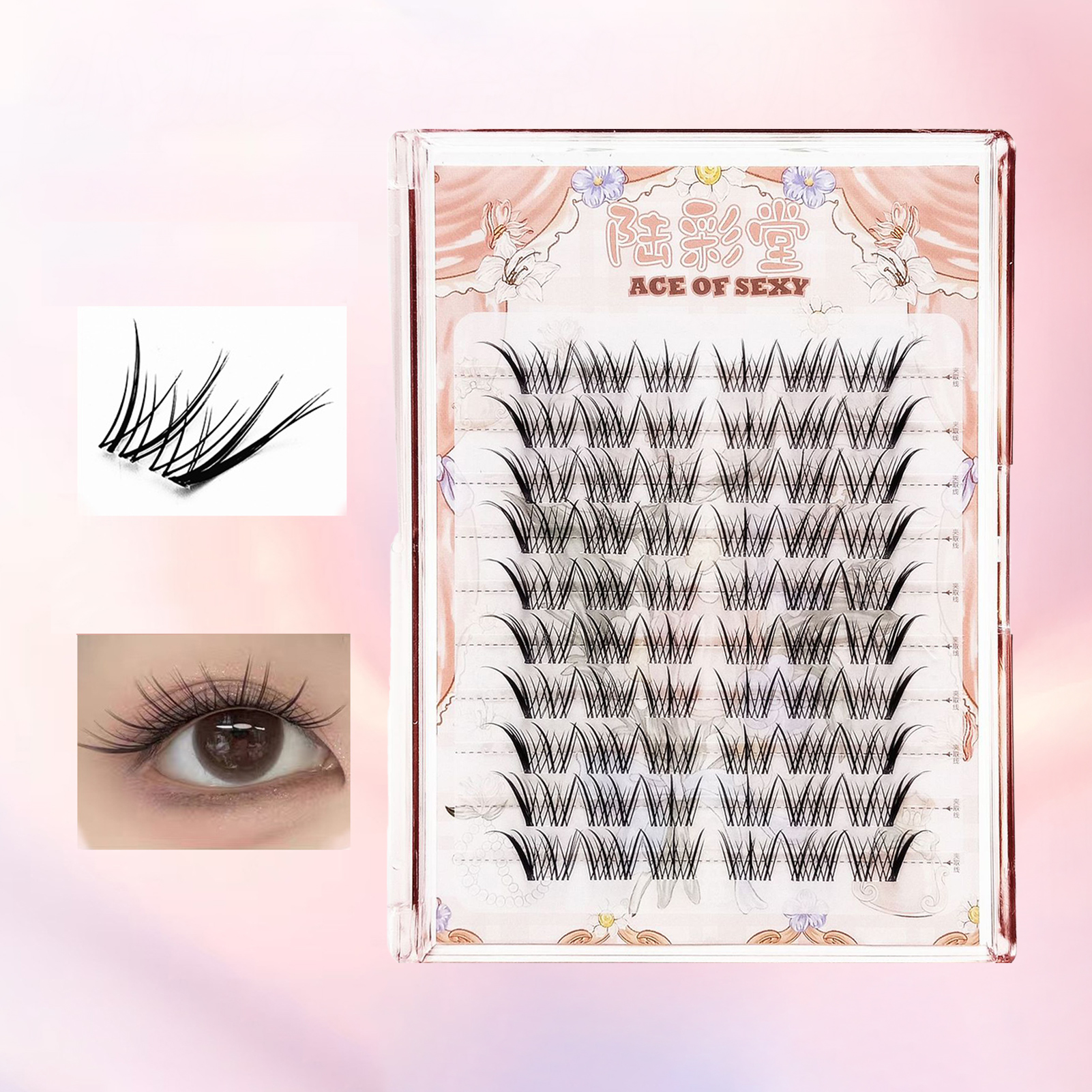 Fox-eye Fairy False Eyelashes  - Eyelash Extension Volume Cat Eye のレビューと価格
