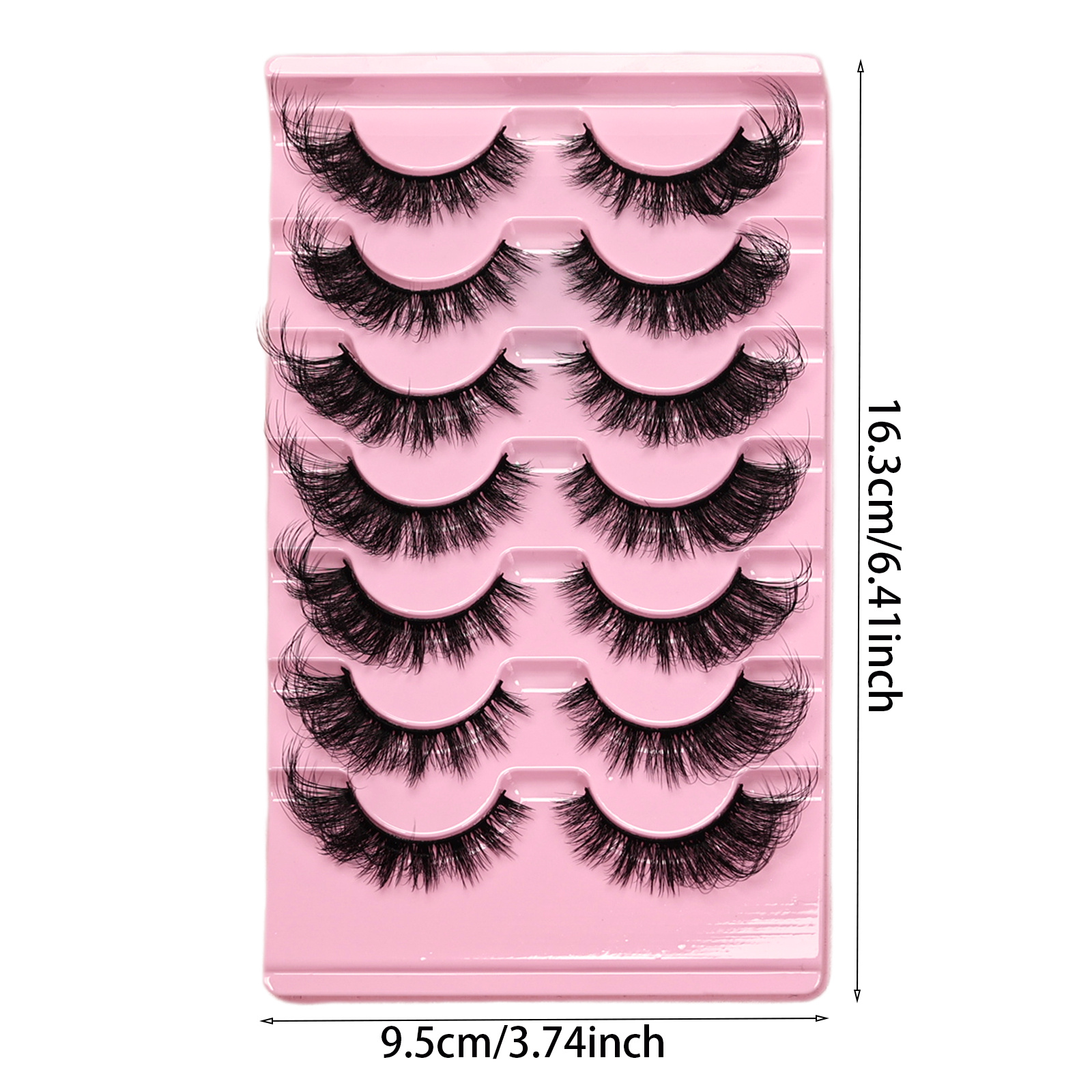 7 Pairs Cat Eye False Eyelashe - Eyelash Extension Volume Cat Eye のレビューと価格