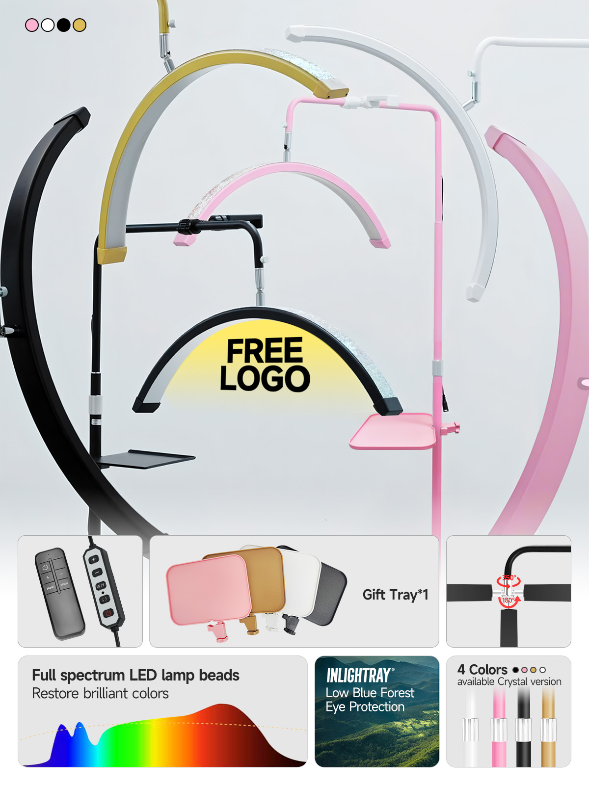 Premium OEM Free LOGO 23inch 4 - Eyelash Extension Logo Design のレビューと価格