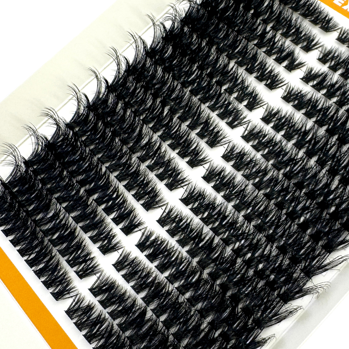 14Rows 80D Fluffy Lash Cluster - Eyelash Extension Volume Cat Eye のレビューと価格
