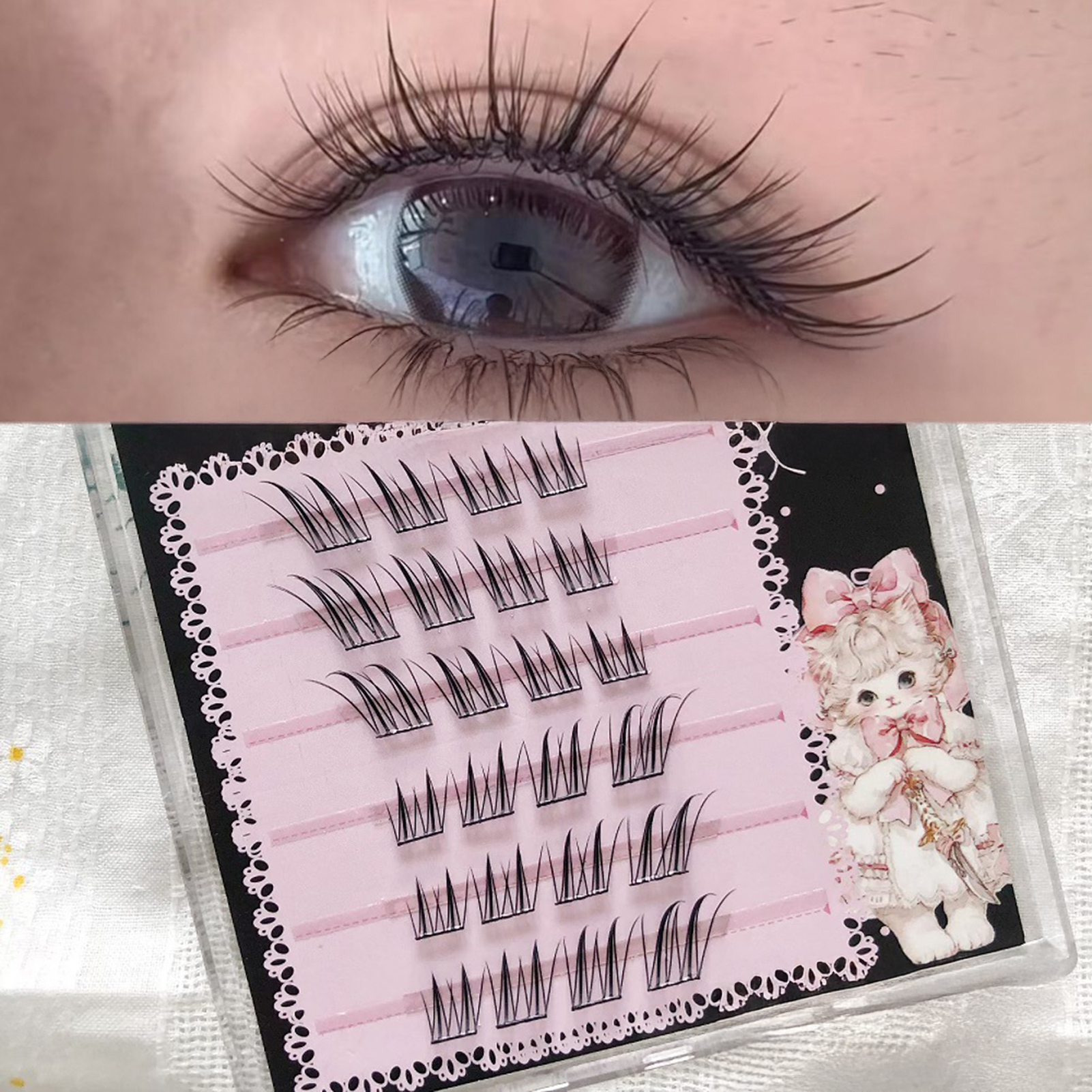 6/10/20 Rows Foxes False Eyela - Eyelash Extension Uv Glue のレビューと価格
