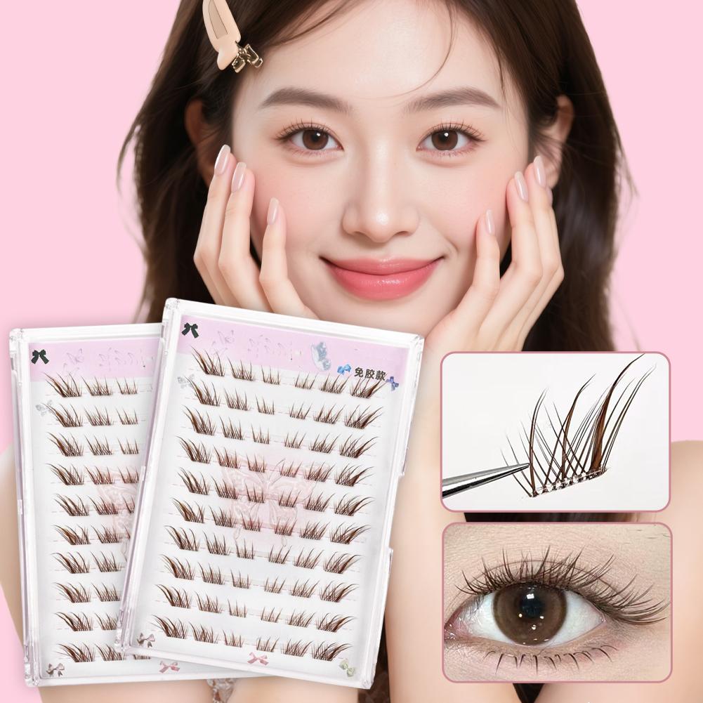 No Need Glue Fox Eye Effect Fl - Eyelash Extension No 10 のレビューと価格
