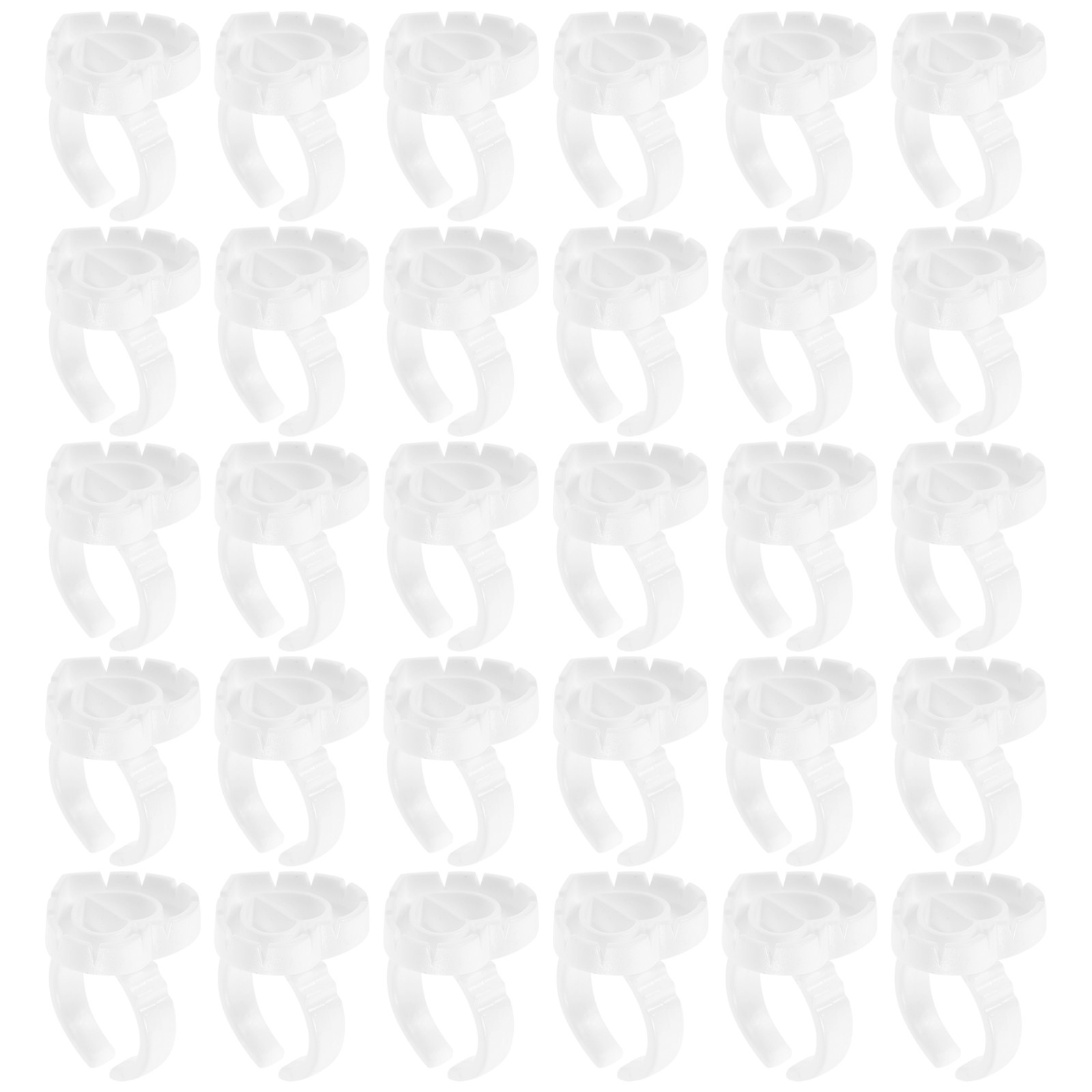100Pcs White Pigment Ring Hold - Eyelash Extension Process のレビューと価格