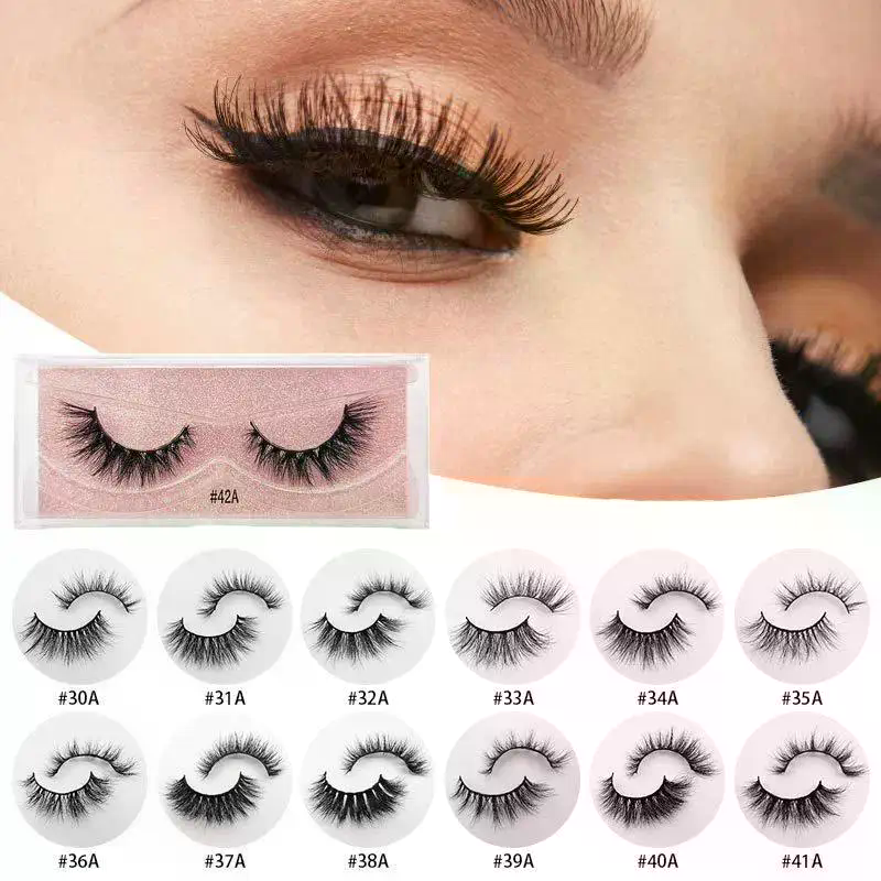 Eyelashes 3D Mink Lashes Natur - Eyelash Extension Volume のレビューと価格