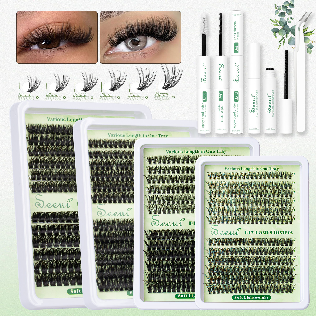 Cluster Lashes Kit Individual  - Eyelash Extension Volume のレビューと価格