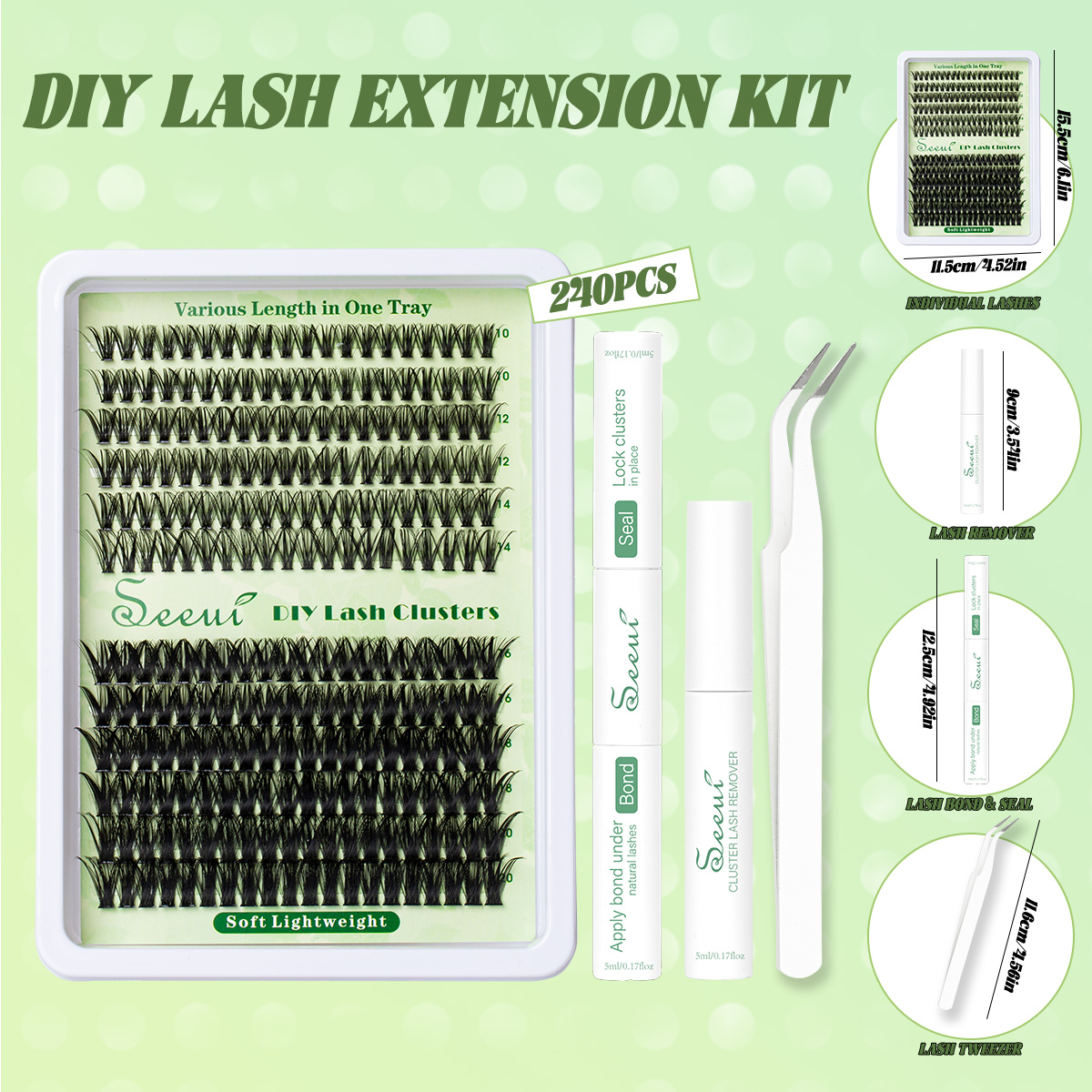 Cluster Lashes Kit Individual  - Eyelash Extension Volume のレビューと価格
